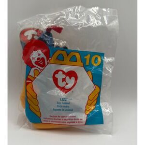 Ty Teenie Beanie Baby Lizz the Lizard #10 1996 McDonalds Plush NIB